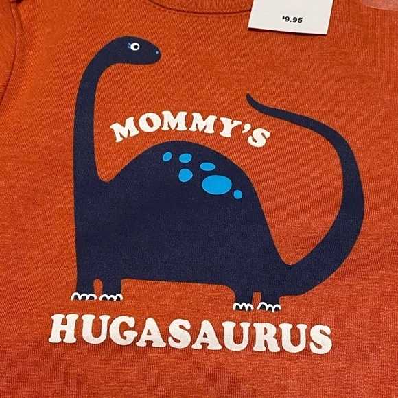 The Children’s Place Long Sleeve T-Shirt with Dinosaur, Size 6-9 months - Picture 2 of 4